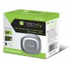 Techly IC-CLOCK-56WH Wekker Digitale wekker Grijs, Wit