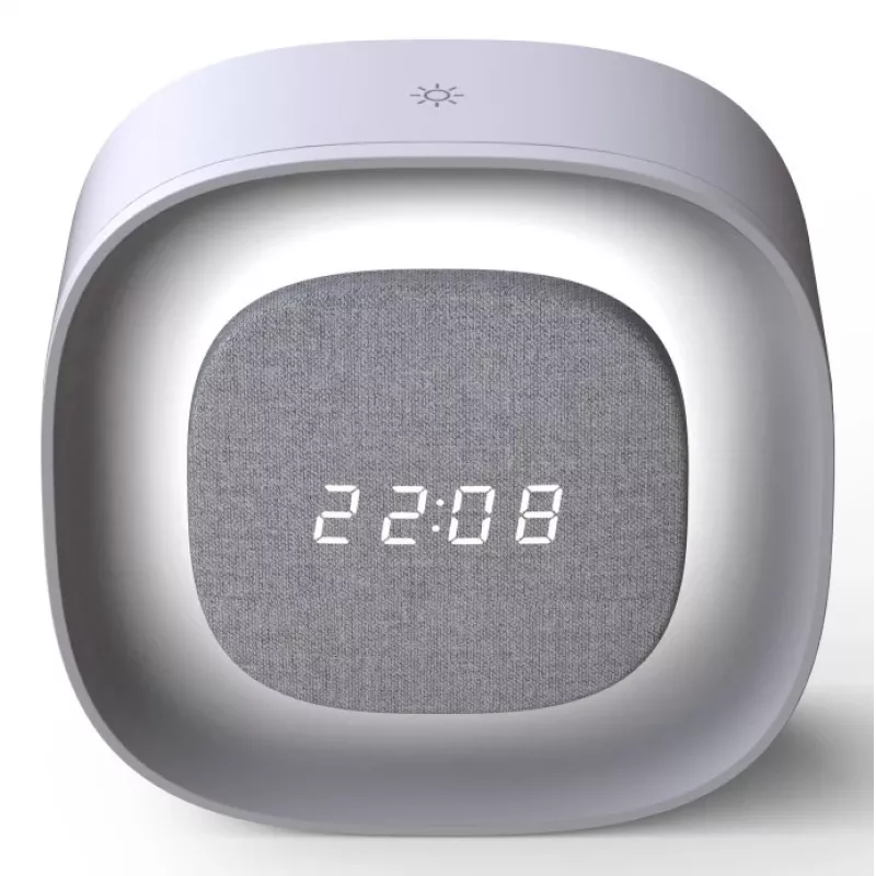 Techly IC-CLOCK-56WH Wekker Digitale wekker Grijs, Wit