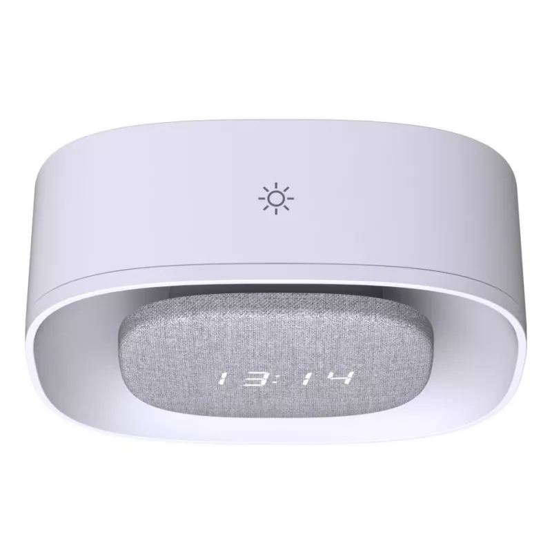 Techly IC-CLOCK-56WH Wekker Digitale wekker Grijs, Wit