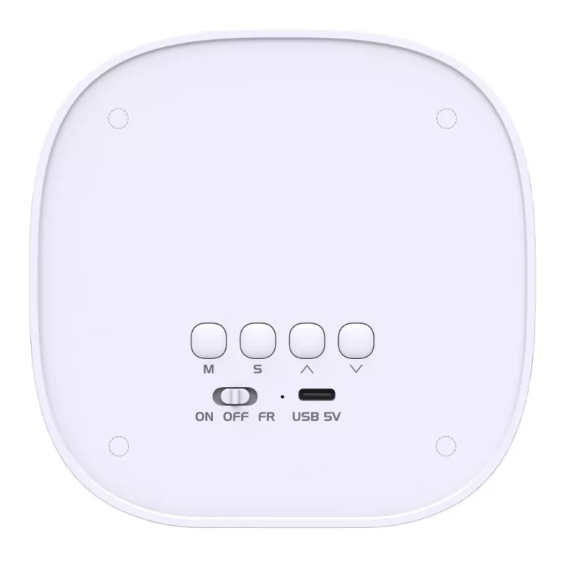 Techly IC-CLOCK-56WH Wekker Digitale wekker Grijs, Wit