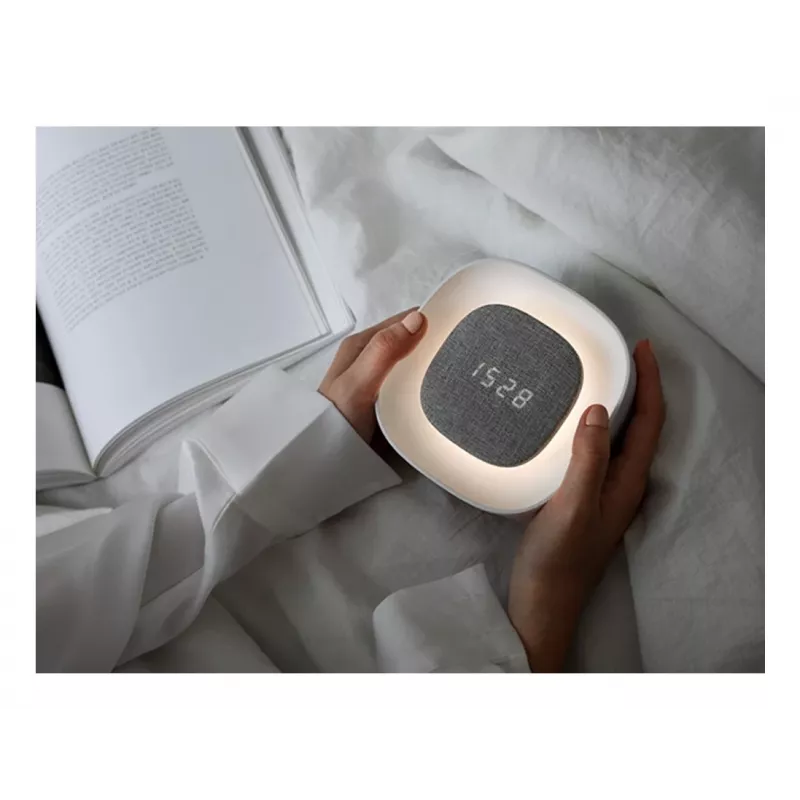 Techly IC-CLOCK-56WH Wekker Digitale wekker Grijs, Wit