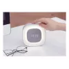Techly IC-CLOCK-56WH Wekker Digitale wekker Grijs, Wit