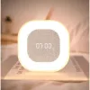 Techly IC-CLOCK-56WH Wekker Digitale wekker Grijs, Wit