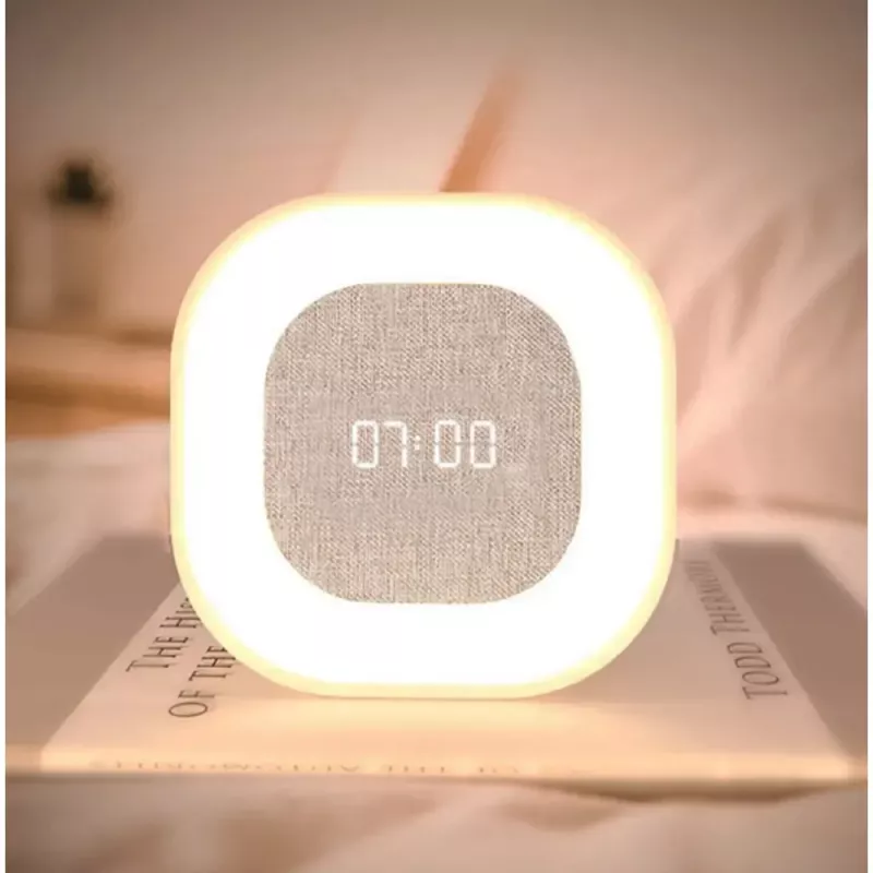 Techly IC-CLOCK-56WH Wekker Digitale wekker Grijs, Wit
