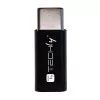 Techly IADAP USBC-MBKT Kabel-gender-changer Micro-USB zwart