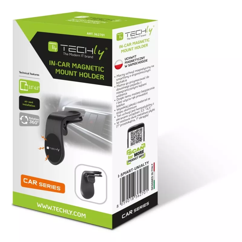 Techly I-SMART-UNIALTY Houder Passieve houder Mobiele telefoon/smartphone Zwart