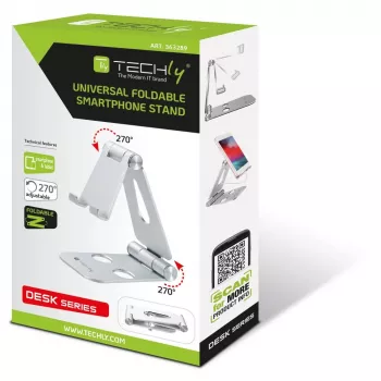 Techly I-SMART-STAND6 Houder Passieve houder Mobiele telefoon/smartphone Zilver