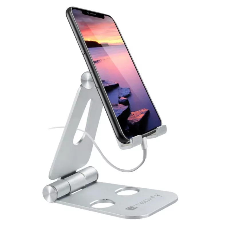 Techly I-SMART-STAND6 Houder Passieve houder Mobiele telefoon/smartphone Zilver