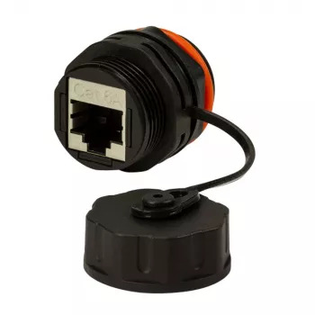 Techly IWP-MD C6A-IPPANT Kabeladapter RJ45 Zwart