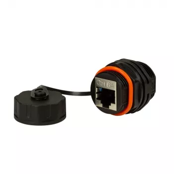 Techly IWP-MD C6A-IPPANT Kabeladapter RJ45 Zwart