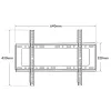 Techly ICA-PLB 262L Tv-muurbeugel 177,8 cm (70 inch) Zwart