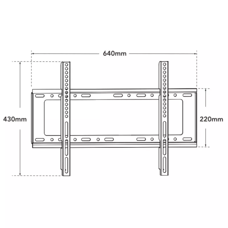 Techly ICA-PLB 262L Tv-muurbeugel 177,8 cm (70 inch) Zwart