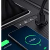 Techly Mini autolader 2 poorten USB-A Quick Charge 3.0 36W in Zwart Metaal