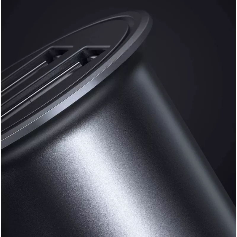 Techly Mini autolader 2 poorten USB-A Quick Charge 3.0 36W in Zwart Metaal