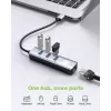 Techly IDATA USB-ETGIGA3AA Laptop-dock/poortreplicator Bedraad USB 3.2 Gen 1 (3.1 Gen 1) Type-A Zwart, Zilver