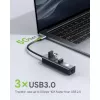 Techly IDATA USB-ETGIGA3AA Laptop-dock/poortreplicator Bedraad USB 3.2 Gen 1 (3.1 Gen 1) Type-A Zwart, Zilver