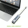 Techly IDATA USB-ETGIGA3CA Laptop-dock/poortreplicator bedraad USB 3.2 Gen 1 (3.1 Gen 1) Type-A + Type-C Zwart, Zilver