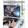 Techly IDATA USB-ETGIGA3CA Laptop-dock/poortreplicator bedraad USB 3.2 Gen 1 (3.1 Gen 1) Type-A + Type-C Zwart, Zilver