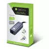 Techly IDATA USB-ETGIGA-CA Laptop-dockingstation/poortreplicator Bedraad USB 3.2 Gen 1 (3.1 Gen 1) Type-C Zwart, Zilver