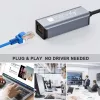 Techly IDATA USB-ETGIGA-CA Laptop-dockingstation/poortreplicator Bedraad USB 3.2 Gen 1 (3.1 Gen 1) Type-C Zwart, Zilver