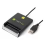 Techly I-CARD CAM-USB2TY2 Smartcard-lezer Binnen USB USB Type-A Zwart