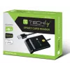 Techly I-CARD CAM-USB2TY2 Smartcard-lezer Binnen USB USB Type-A Zwart