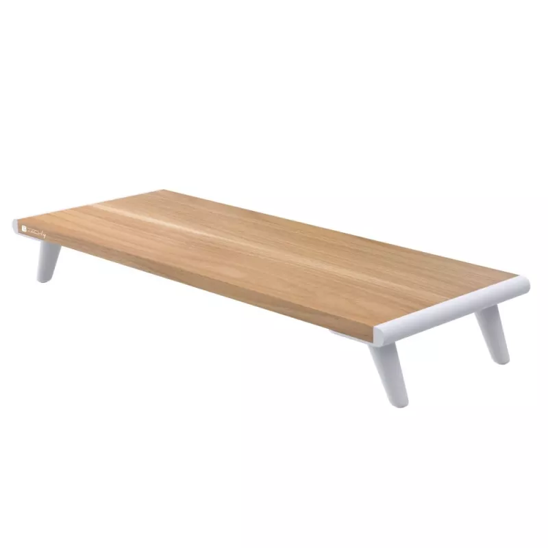 Techly ICA-MS 389 Monitorstandaard / voet Bureau Wit, Hout