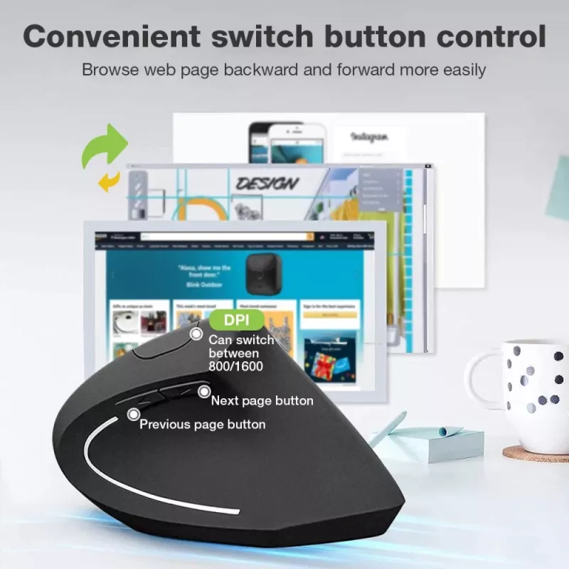 Techly IM 1200-VM-B Muis medisch rechtshandig RF draadloos optisch 1600 DPI