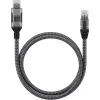Techly ICOC-U3A-RJ45-075 USB 3.0 Type-A naar Gigabit Ethernet-adapterkabel, 7,5 m, zwart/zilver