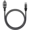 Techly ICOC U3C-RJ45-020 Netwerkkabel zilver, zwart 2 m Cat6 F/UTP (FTP)