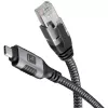 Techly ICOC U3C-RJ45-020 Netwerkkabel zilver, zwart 2 m Cat6 F/UTP (FTP)