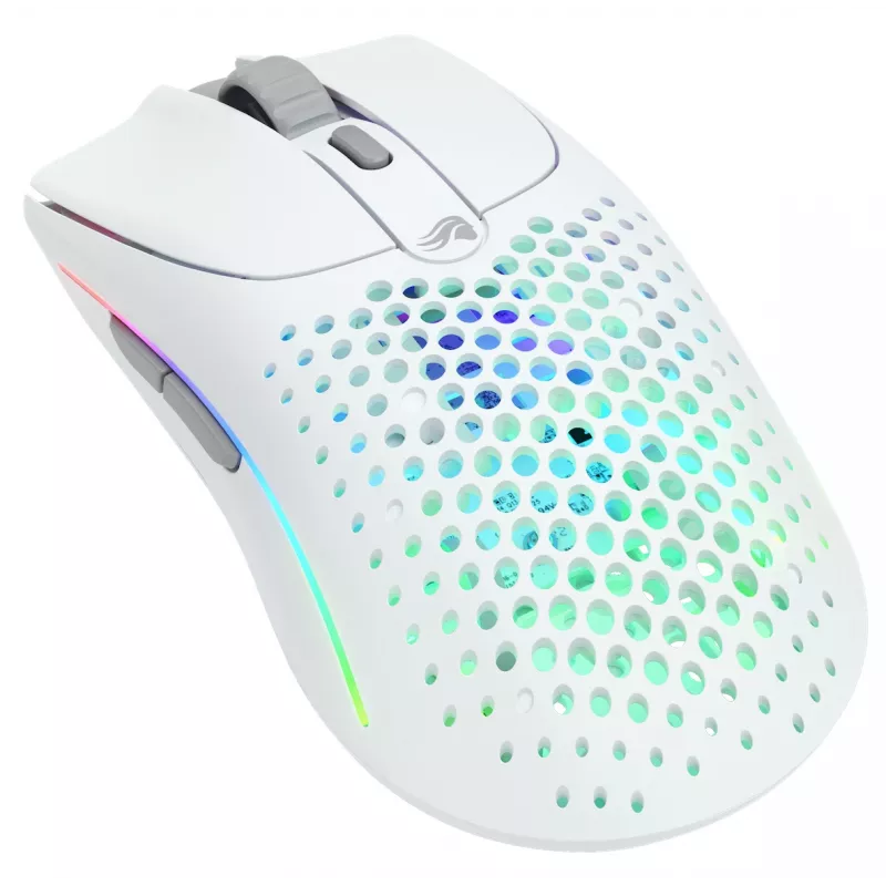 Glorious Gaming Glorious Model O Wireless 2 – matwit, rechtshandig, laser, RF draadloos + USB Type-C, 26000 DPI, 1 ms, wit
