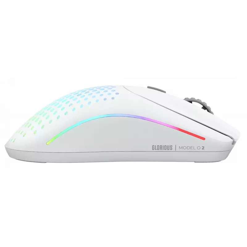 Glorious Gaming Glorious Model O Wireless 2 – matwit, rechtshandig, laser, RF draadloos + USB Type-C, 26000 DPI, 1 ms, wit