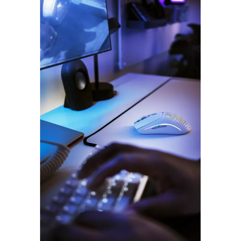 Glorious Gaming Glorious Model O Wireless 2 – matwit, rechtshandig, laser, RF draadloos + USB Type-C, 26000 DPI, 1 ms, wit