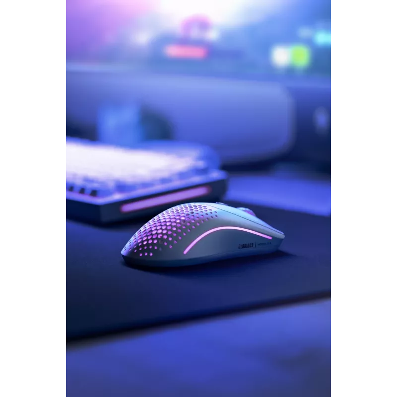 Glorious Gaming Glorious Model O Wireless 2 – matwit, rechtshandig, laser, RF draadloos + USB Type-C, 26000 DPI, 1 ms, wit