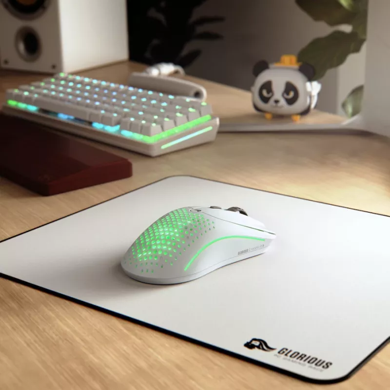 Glorious Gaming Glorious Model O Wireless 2 – matwit, rechtshandig, laser, RF draadloos + USB Type-C, 26000 DPI, 1 ms, wit