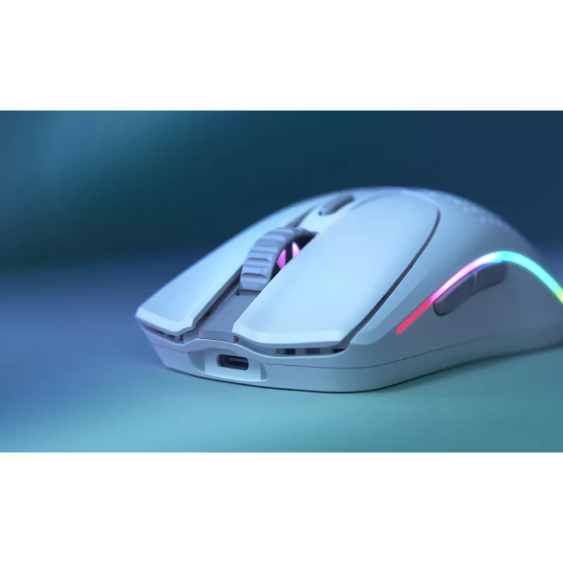 Glorious Gaming Glorious Model O Wireless 2 – matwit, rechtshandig, laser, RF draadloos + USB Type-C, 26000 DPI, 1 ms, wit