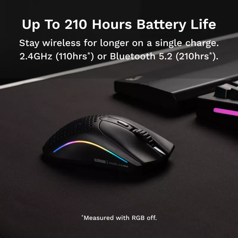 Glorious Gaming Glorious Model O 2 Mini Wireless - matzwart
