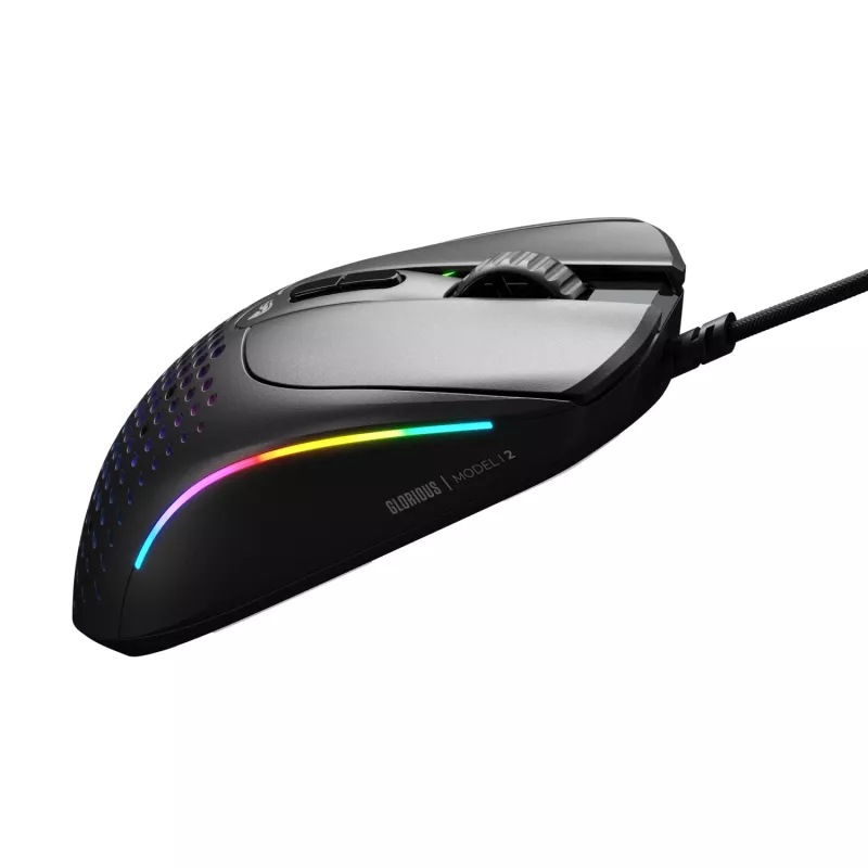 Glorious Gaming Glorious Model IV2 Wired - zwart, rechtshandig, optisch, USB Type-A, 26000 DPI, zwart