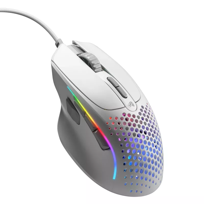 Glorious Gaming Glorious Model I2 Wired – wit, rechtshandig, optisch, USB Type-A, 26000 DPI, wit