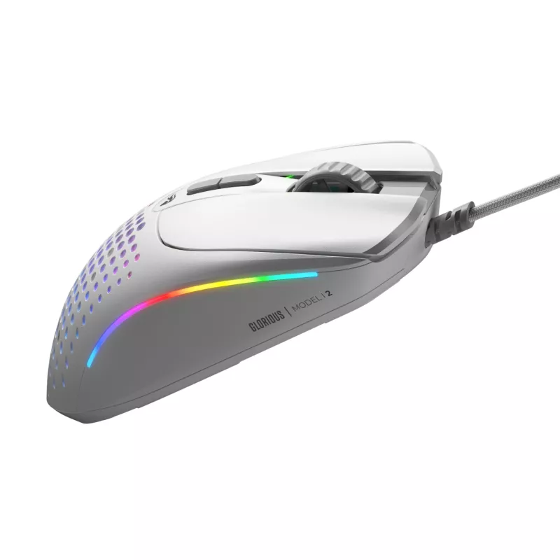 Glorious Gaming Glorious Model I2 Wired – wit, rechtshandig, optisch, USB Type-A, 26000 DPI, wit