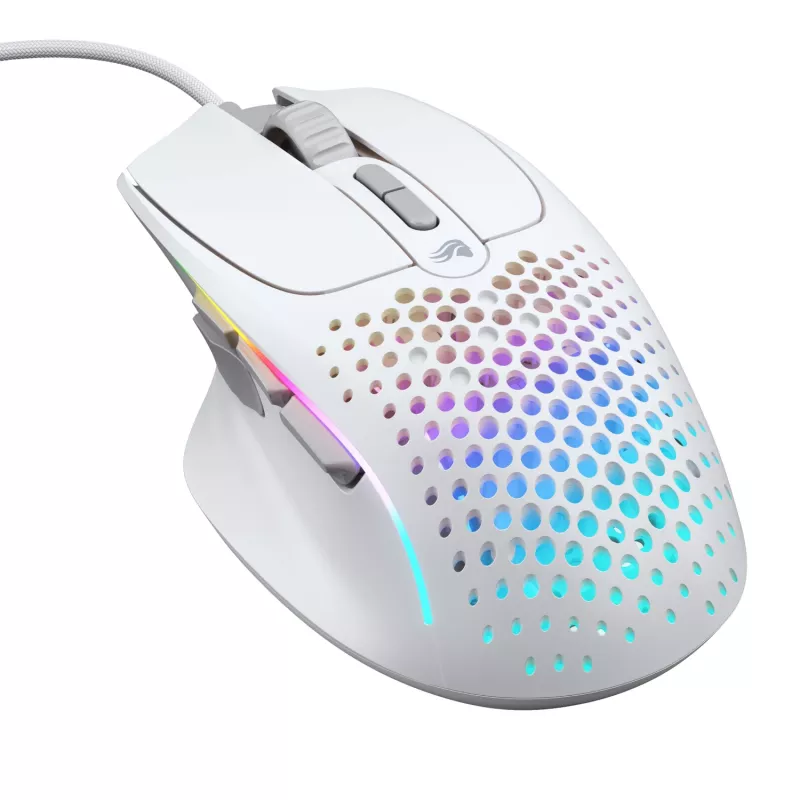 Glorious Gaming Glorious Model I2 Wired – wit, rechtshandig, optisch, USB Type-A, 26000 DPI, wit