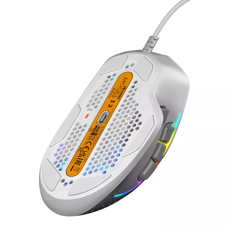 Glorious Gaming Glorious Model I2 Wired – wit, rechtshandig, optisch, USB Type-A, 26000 DPI, wit