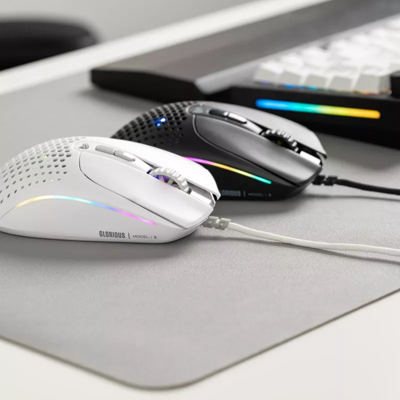 Glorious Gaming Glorious Model I2 Wired – wit, rechtshandig, optisch, USB Type-A, 26000 DPI, wit