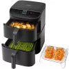 Cosori Turbo Tower Double 10,8 L losstaand apparaat 2630 W heteluchtfriteuse zwart