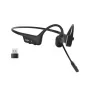 SHOKZ OpenComm2 UC 2025 Upgrade draadloze Bluetooth-hoofdtelefoon met beengeleiding voor videoconferenties, USB-C-laadaansluiting en USB-C-adapter | 16 uur spreektijd, 29 m bereik, 1 uur laadtijd | inclusief ruisonderdrukkende boommicrofoon en dongle, zwart