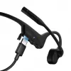 SHOKZ OpenComm2 UC 2025 Upgrade draadloze Bluetooth-hoofdtelefoon met beengeleiding voor videoconferenties, USB-C-laadaansluiting en USB-C-adapter | 16 uur spreektijd, 29 m bereik, 1 uur laadtijd | inclusief ruisonderdrukkende boommicrofoon en dongle, zwart
