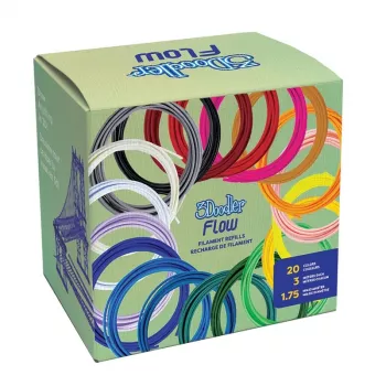 3Doodler Filament FLOW 20 PLA 20 kleuren navulset