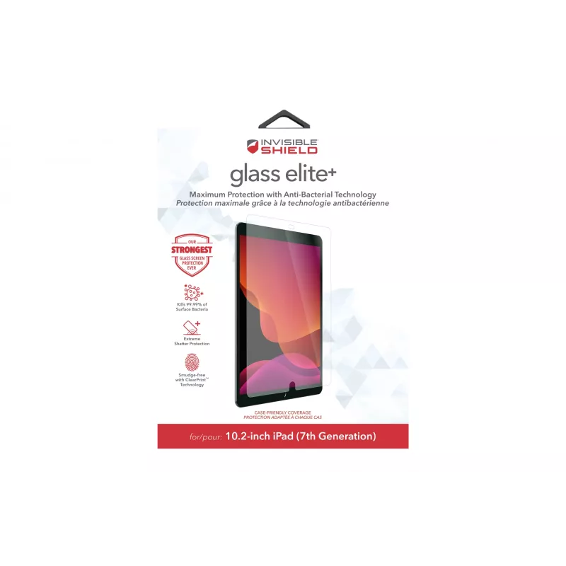 ZAGG Glass Elite+ Apple iPad 10,2 inch (Gen 7&8) display, 25,9 cm (10,2 inch), 45,36 g, 1 stuk