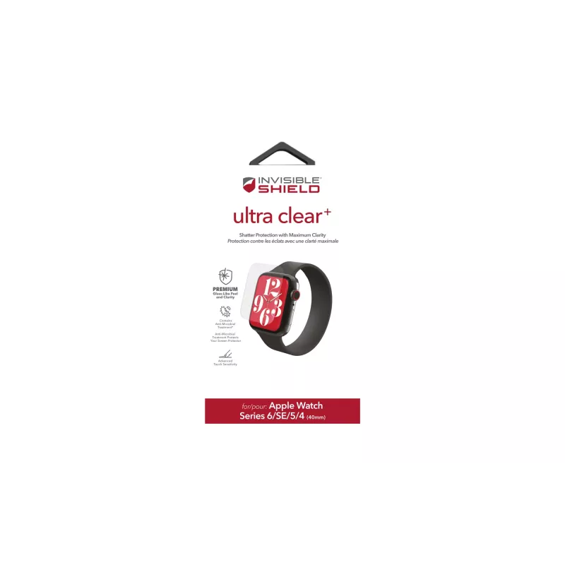 ZAGG InvisibleShield Ultra Clear+ Apple Watch Series 4/5/6/SE 40mm displaybescherming